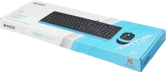 Клавиатура + мышь A4Tech Fstyler F1010 клав:черный/синий мышь:черный/синий USB Multimedia (F1010 BLUE) Клавиатура + мышь A4Tech Fstyler F1010 клав:черный/синий мышь:черный/синий USB Multimedia (F1010 BLUE)