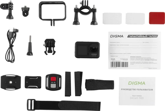 Экшн-камера Digma DiCam 980 1xCMOS 12Mpix черный