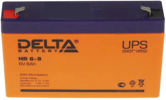 Батарея для ИБП Delta HR 6-9 6В 9Ач Батарея для ИБП Delta HR 6-9 6В 9Ач