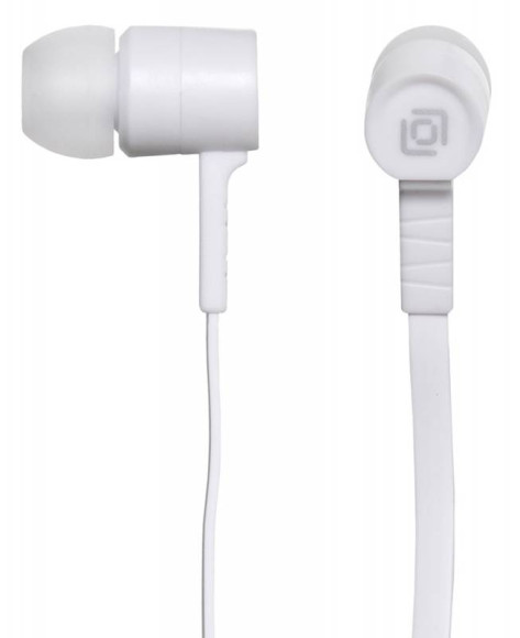 Гарнитура внутриканальные Оклик HS-S-220 1.1м белый проводные в ушной раковине (D2W)