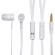 Гарнитура внутриканальные Оклик HS-S-220 1.1м белый проводные в ушной раковине (D2W)