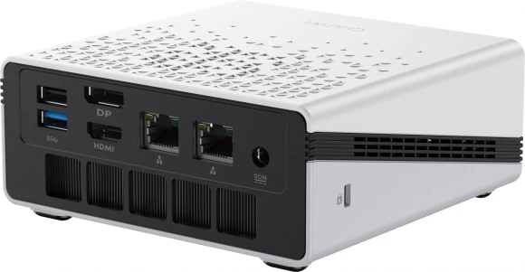 ПК Мини Chuwi UBox Ryzen 5 6600H (3.3) 16Gb SSD512Gb 660M Windows 11 Pro 2x2.5GbitEth WiFi BT 90W белый/черный