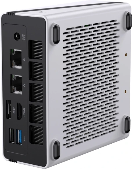 ПК Мини Chuwi UBox Ryzen 5 6600H (3.3) 16Gb SSD512Gb 660M Windows 11 Pro 2x2.5GbitEth WiFi BT 90W белый/черный