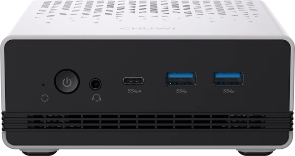 ПК Мини Chuwi UBox Ryzen 5 6600H (3.3) 16Gb SSD512Gb 660M Windows 11 Pro 2x2.5GbitEth WiFi BT 90W белый/черный