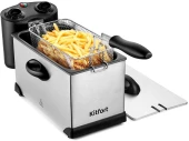 Фритюрница Kitfort КТ-4052 2000Вт серебристый/черный Фритюрница Kitfort КТ-4052 2000Вт серебристый/черный
