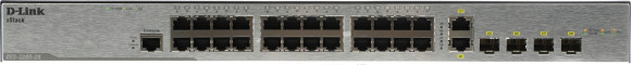 Коммутатор D-Link DES-3200-28/C1A (L2) 24x100Мбит/с 2xКомбо(1000BASE-T/SFP) 2SFP управляемый