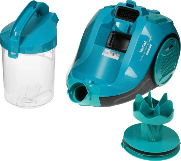 Пылесос Tefal Swift Power Cyclonic TW2922EA 2100Вт бирюзовый/черный Пылесос Tefal Swift Power Cyclonic TW2922EA 2100Вт бирюзовый/черный