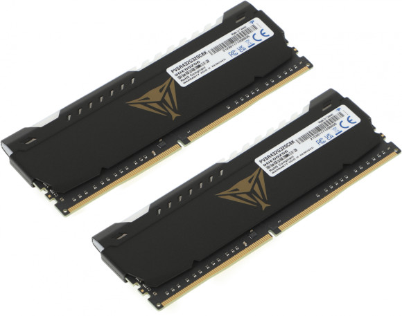 Память DDR4 2x16Gb 3200MHz Patriot PVSR432G320C8K Viper Steel RGB RTL Gaming PC4-25600 CL18 DIMM 288-pin 1.35В dual rank с радиатором Ret