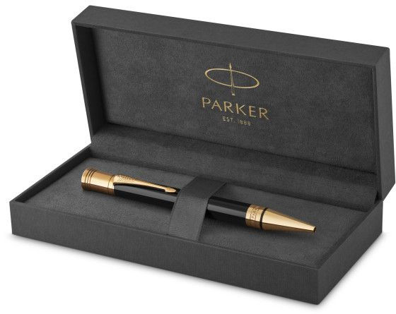 Ручка шариков. Parker Duofold K74 (1931386) Black GT M черн. черн. подар.кор.