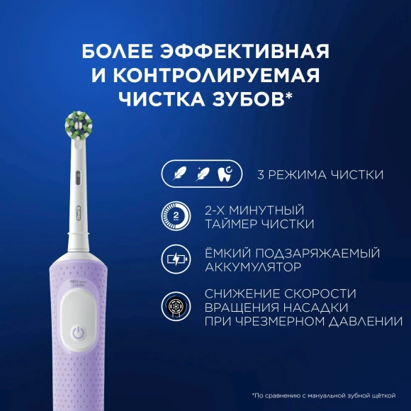 Зубная щетка электрическая Oral-B Vitality Pro 80816924 сиреневый