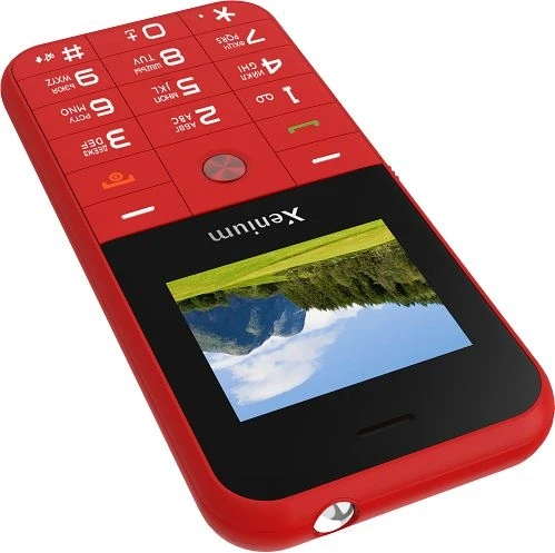 Мобильный телефон Xenium X718 красный моноблок 2Sim 1.77" 128x160 Spreadtrum ThreadX RTOS 0.3Mpix GSM900/1800 MP3 FM microSD max32Gb