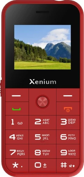 Мобильный телефон Xenium X718 красный моноблок 2Sim 1.77" 128x160 Spreadtrum ThreadX RTOS 0.3Mpix GSM900/1800 MP3 FM microSD max32Gb
