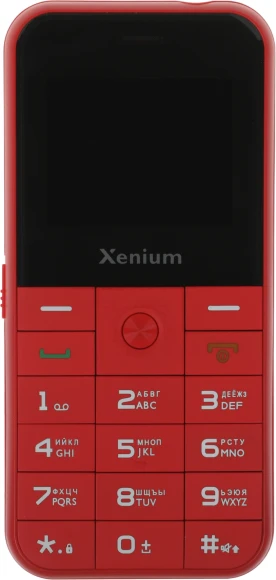 Мобильный телефон Xenium X718 красный моноблок 2Sim 1.77" 128x160 Spreadtrum ThreadX RTOS 0.3Mpix GSM900/1800 MP3 FM microSD max32Gb
