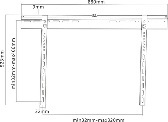 Кронштейн для телевизора Ultramounts UM817F черный 32"-70" макс.65кг настенный фиксированный Кронштейн для телевизора Ultramounts UM817F черный 32"-70" макс.65кг настенный фиксированный
