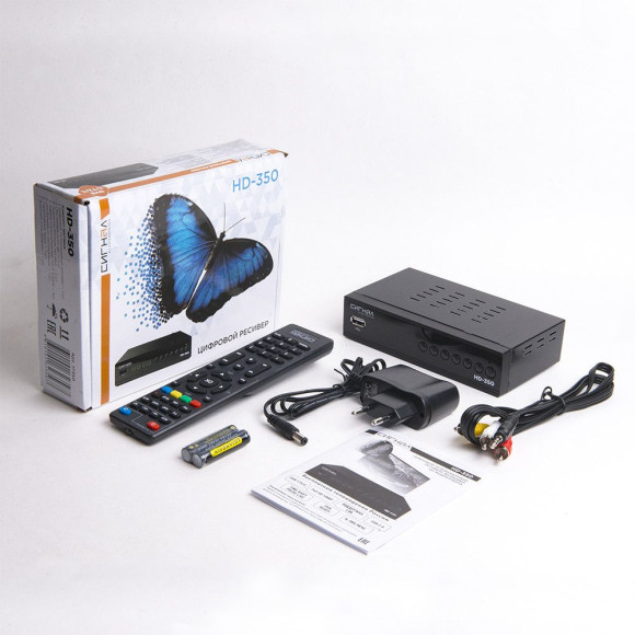 Ресивер DVB-T2 Сигнал HD-350 черный Ресивер DVB-T2 Сигнал HD-350 черный