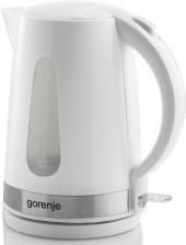 Чайник электрический Gorenje K17WE 1.7л. 2200Вт белый/серебристый корпус: металл/пластик