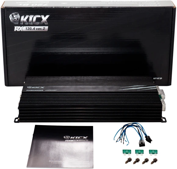 Усилитель автомобильный Kicx RX 120.4 ver.2 четырехканальный