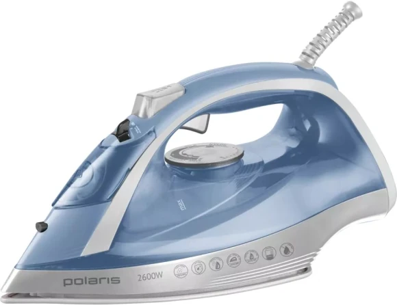 Утюг Polaris PIR 2668AK 2600Вт голубой/серебристый