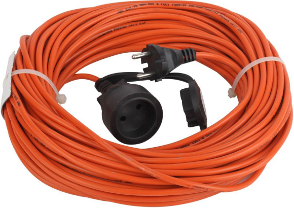 Удлинитель силовой Эра UPx-1-2x0.75-30m-IP44 (Б0043038) 2x0.75кв.мм 1розет. 30м ПВС 6A без катушки оранжевый