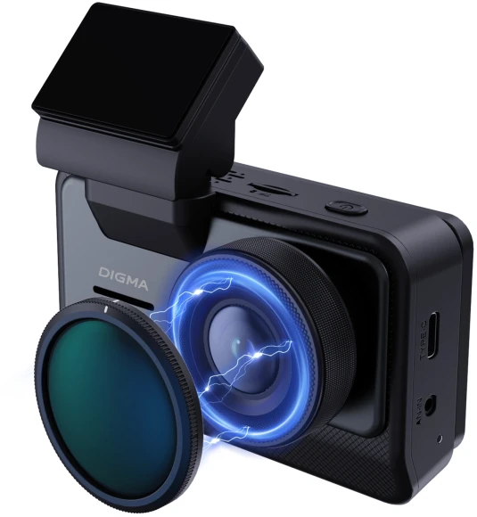 Видеорегистратор Digma FreeDrive 415W max черный 4Mpix 2160x3840 170гр. Novatek 96670