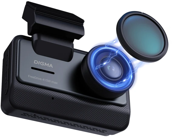 Видеорегистратор Digma FreeDrive 415W max черный 4Mpix 2160x3840 170гр. Novatek 96670