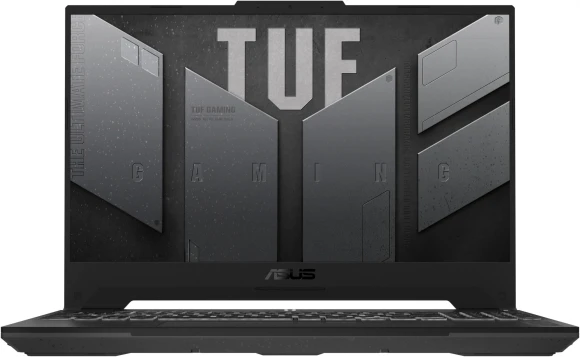 Ноутбук Asus TUF Gaming F15 FX507ZI4-LP041 Core i7 12700H 32Gb SSD1Tb NVIDIA GeForce RTX4070 8Gb 15.6" IPS FHD (1920x1080) без ОС grey WiFi BT Cam (90NR0FV7-M003H0)