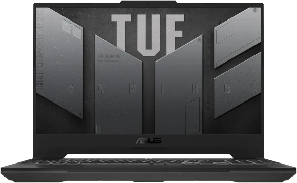 Ноутбук Asus TUF Gaming F15 FX507ZI4-LP041 Core i7 12700H 32Gb SSD1Tb NVIDIA GeForce RTX4070 8Gb 15.6" IPS FHD (1920x1080) без ОС grey WiFi BT Cam (90NR0FV7-M003H0)