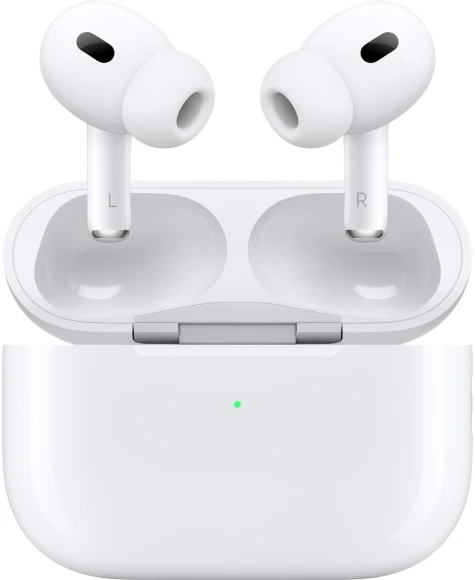 Гарнитура внутриканальные Apple AirPods Pro 2 2023 USB-C A3047/A3048/A2968 белый беспроводные bluetooth в ушной раковине (MTJV3LL/A)