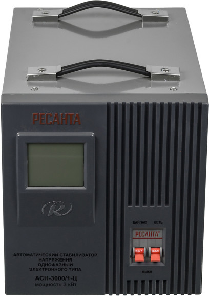 Стабилизатор напряжения Ресанта ACH-3000/1-Ц однофазный серый (63/6/5) Стабилизатор напряжения Ресанта ACH-3000/1-Ц однофазный серый (63/6/5)