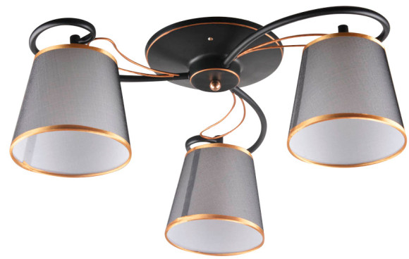 Люстра Hiper Nataly H055-5 потолоч. черный/золотистый