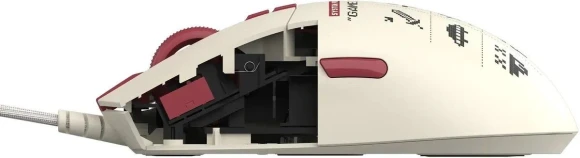 Мышь A4Tech Bloody R72 Ultra Duo белый/красный оптическая 20000dpi беспров. USB/USB-C 7but (R72 ULTRA DUO PIXELS RED)