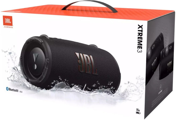 Колонка порт. JBL Xtreme 3 черный 100W 4.0 BT/USB 15м 5000mAh (JBLXTREME3BLK(AS/EU))