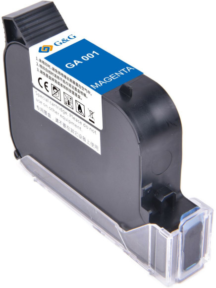 Картридж струйный G&G GA-001M пурп.пигм. (42мл) для G&G GG-HH1001 с чипом