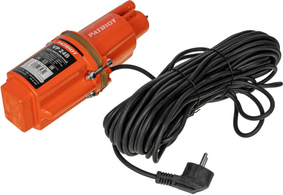 Насос колодезный Patriot VP-24В 250Вт 1080л/час вибрационный (315302491) Насос колодезный Patriot VP-24В 250Вт 1080л/час вибрационный (315302491)