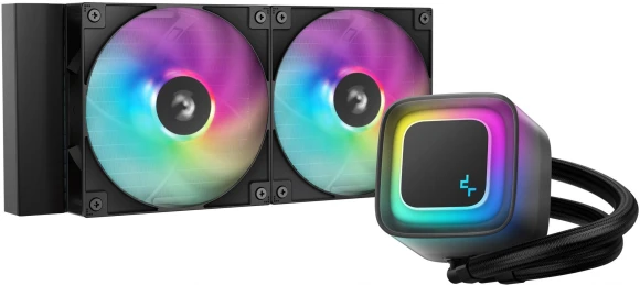 Система водяного охлаждения Deepcool LE360 V2 ARGB Soc-AM5/AM4/1200/1700/1851 черный 4-pin 19-31.6dB Al 250W 1632gr Ret (R-LE360-BKAMMC-G-2)