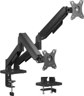 Кронштейн для мониторов Cactus CS-VM-MG-82-BK черный/белый 17"-32" макс.9кг настольный поворот и наклон