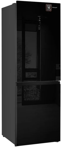 Холодильник Weissgauff WRK 185 Total NoFrost Inverter Black Glass 2-хкамерн. черный инвертер Холодильник Weissgauff WRK 185 Total NoFrost Inverter Black Glass 2-хкамерн. черный инвертер