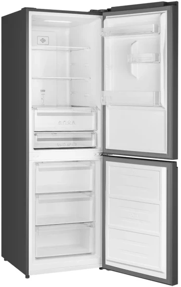 Холодильник Weissgauff WRK 185 Total NoFrost Inverter Black Glass 2-хкамерн. черный инвертер Холодильник Weissgauff WRK 185 Total NoFrost Inverter Black Glass 2-хкамерн. черный инвертер