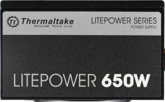 Блок питания Thermaltake ATX 650W Litepower (20+4pin) APFC 120mm fan 5xSATA RTL
