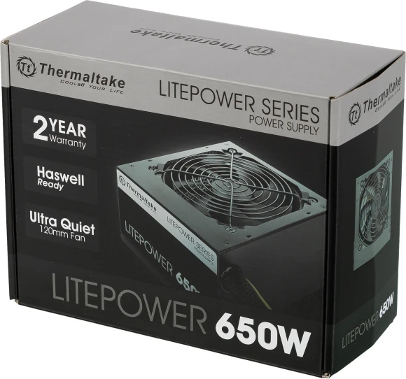 Блок питания Thermaltake ATX 650W Litepower (20+4pin) APFC 120mm fan 5xSATA RTL
