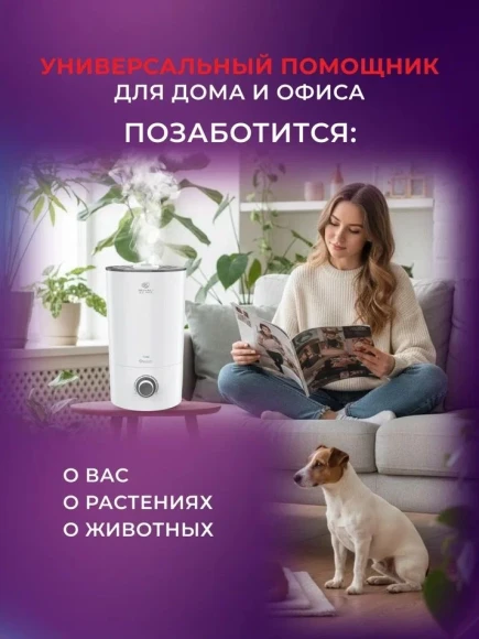 Увлажнитель воздуха Royal Clima RUH-TB300/4.0M-WT 25Вт (ультразвуковой) белый/серый