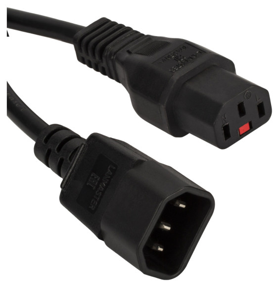 Шнур питания Lanmaster LAN-PP13L/14-1.0-BK C13-С14 проводник.:3x0.75мм2 1м 220В черный Шнур питания Lanmaster LAN-PP13L/14-1.0-BK C13-С14 проводник.:3x0.75мм2 1м 220В черный