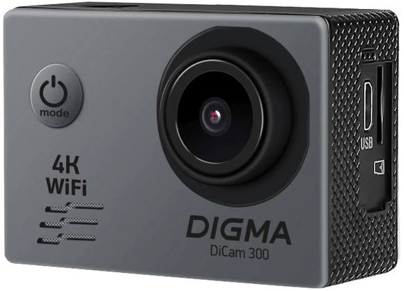 Экшн-камера Digma DiCam 300 серый Экшн-камера Digma DiCam 300 серый