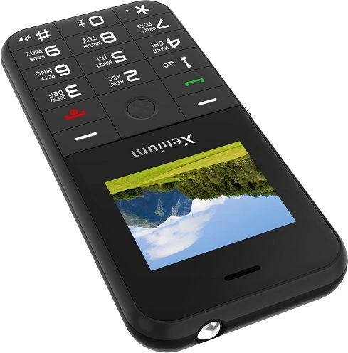 Мобильный телефон Xenium X718 черный моноблок 2Sim 1.77" 128x160 Spreadtrum ThreadX RTOS 0.3Mpix GSM900/1800 MP3 FM microSD max32Gb