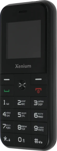 Мобильный телефон Xenium X718 черный моноблок 2Sim 1.77" 128x160 Spreadtrum ThreadX RTOS 0.3Mpix GSM900/1800 MP3 FM microSD max32Gb
