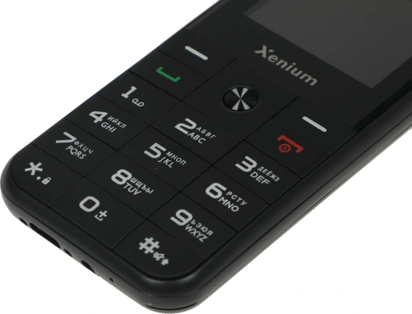 Мобильный телефон Xenium X718 черный моноблок 2Sim 1.77" 128x160 Spreadtrum ThreadX RTOS 0.3Mpix GSM900/1800 MP3 FM microSD max32Gb