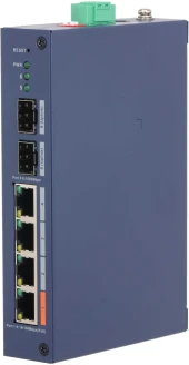 Коммутатор Dahua DH-CHS4206-4ET-60 (L2) 4x100Мбит/с 2SFP 4PoE 60W управляемый