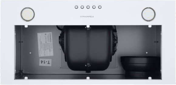 Вытяжка встраиваемая Maunfeld Crosby Power 50 белый управление: кнопочное (1 мотор)