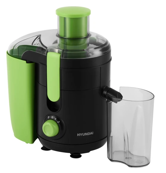Соковыжималка центробежная Hyundai HY-JE1625 500Вт рез.сок.:450мл. черный/зеленый Соковыжималка центробежная Hyundai HY-JE1625 500Вт рез.сок.:450мл. черный/зеленый