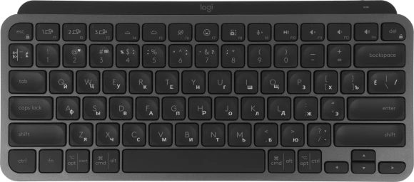 Клавиатура Logitech MX Keys Mini темно-серый/черный USB беспроводная BT/Radio LED (920-010617)